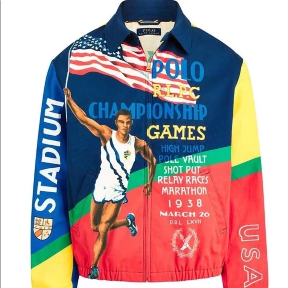 Polo Ralph Lauren USA Chariot Stadium 92 Olympic Jacket M